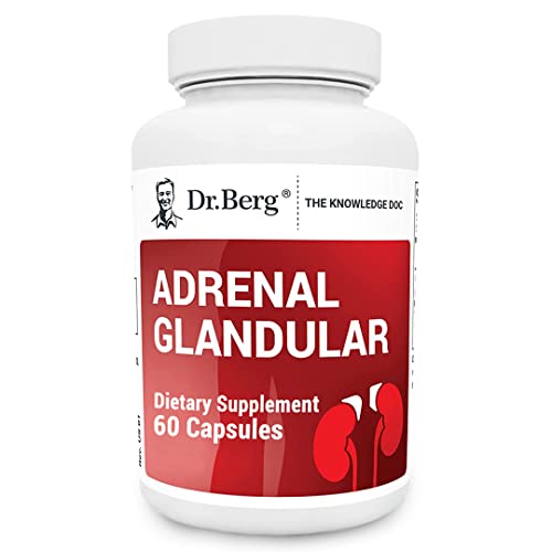 Dr. Berg's Adrenal Glandular - Cortisol Manager, More Energy, Focus, Stress and Immunity - NutriGlobal