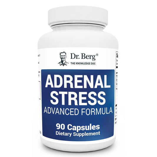 Dr. Berg’s Adrenal Stress Advanced Formula - Adrenal Support Supplements for Stress - NutriGlobal