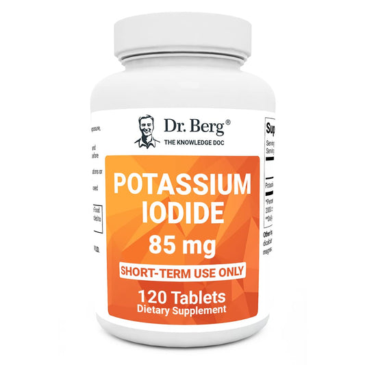 Dr. Berg's Incredible Potassium Iodide Tablets - Now 120 Tablets with a Smaller Easy - NutriGlobal