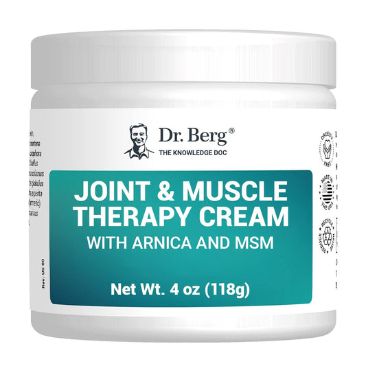 Dr. Berg's Joint & Muscle Cream - Workout Recovery, Full-Body Relaxation, Skin Nourishme - NutriGlobal