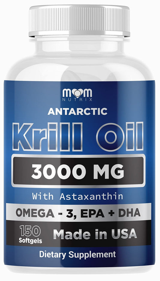 Dr. JOEL'S MOM NUTRIX Antarctic Krill Oil Supplement - 3000 mg Per Serving - 150 Softgel - NutriGlobal