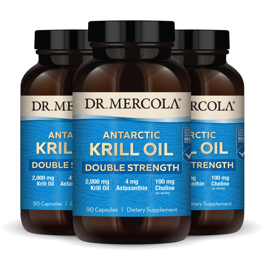 Dr. Mercola Krill Oil Double Strength, 90 Servings (270 Capsules), Dietary Supplement - NutriGlobal