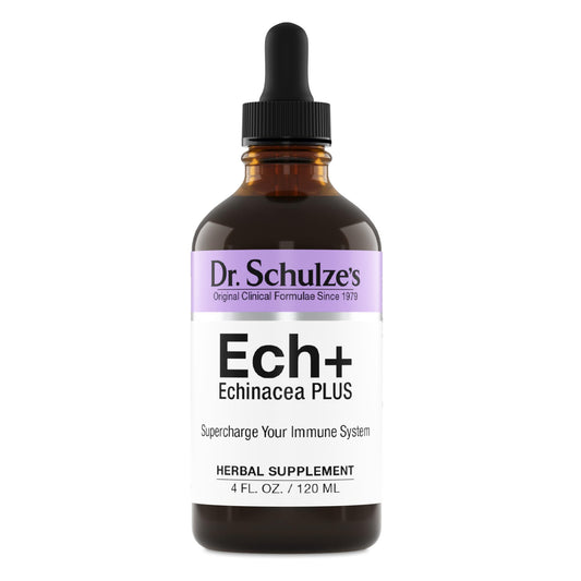 Dr. Schulze's Echinacea Plus | Echinacea Root and Seed | All Organic Extract | Gluten-Free - NutriGlobal