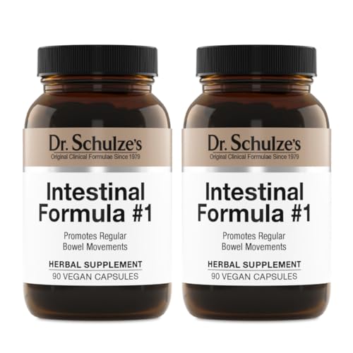 Dr. Schulze's Intestinal Formula 1 Colon Bowel Cleanse, 90 caps, 2 Count - NutriGlobal