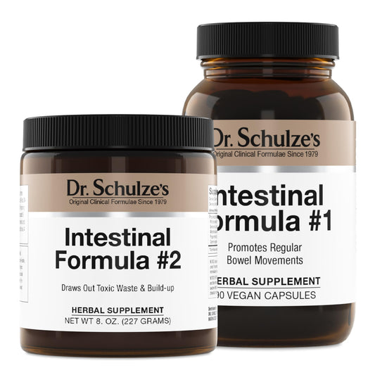 Dr. Schulze's Intestinal Formula 2 (8 Ounces) and Intestinal Formula 1 Capsules - NutriGlobal