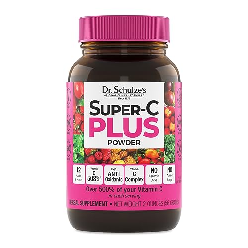Dr. Schulze's | Super-C Plus Powder | Vitamin C Complex | Clinical Herbal Formula - NutriGlobal