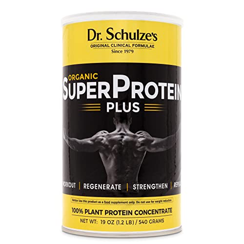 Dr. Schulze's | SuperProtein Plus | 100% Plant Protein Concentrate | Organic Powder Mix - NutriGlobal