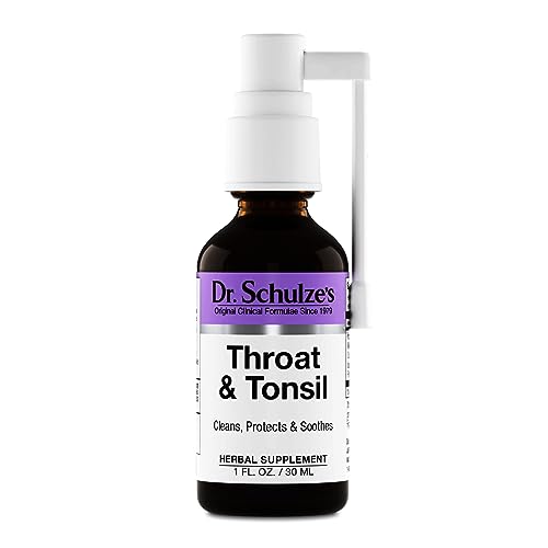 Dr. Schulze's Throat & Tonsil | Cool, Soothe & Protect | Herbal Supplement | Vegan & Koshe - NutriGlobal