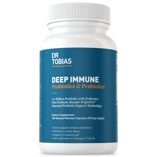 Dr. Tobias Deep Immune Probiotics & Prebiotics, 4.4 Billion CFU Probiotics for Women - NutriGlobal