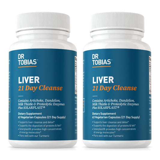 Dr. Tobias Liver 21 Day Cleanse, Herbal Liver Detox Cleanse with Solarplast, Artichoke Extra - NutriGlobal