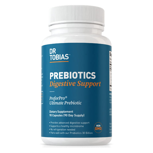 Dr. Tobias Prebiotics, Supports Digestion & Gut Health, Feed Good Probiotic Bacteria - NutriGlobal