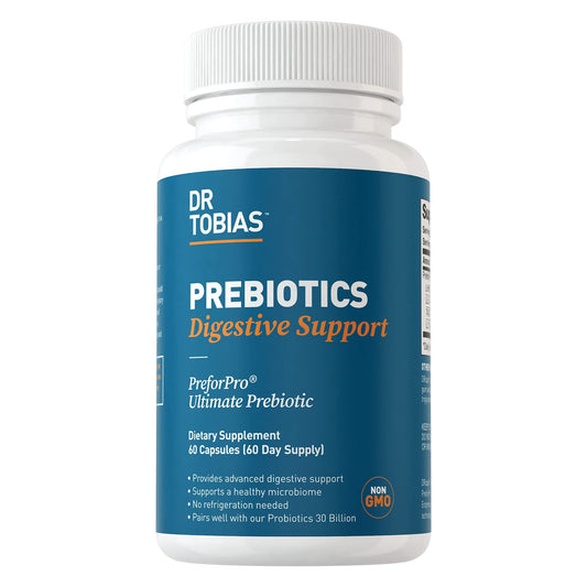 Dr. Tobias Prebiotics, Supports Digestion & Gut Health, Feed Good Probiotic Bacteria - NutriGlobal