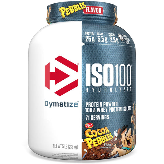 Dymatize ISO100 Hydrolyzed Protein Powder, 100% Whey Isolate, 25g of Protein, 5.5g - NutriGlobal