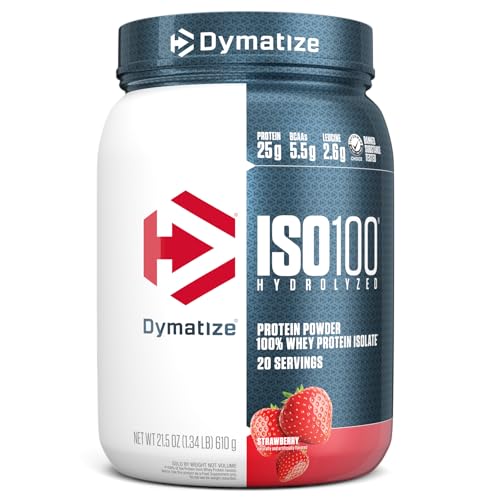 Dymatize ISO100 Hydrolyzed Protein Powder, 100% Whey Isolate Protein, 25g of Protein - NutriGlobal