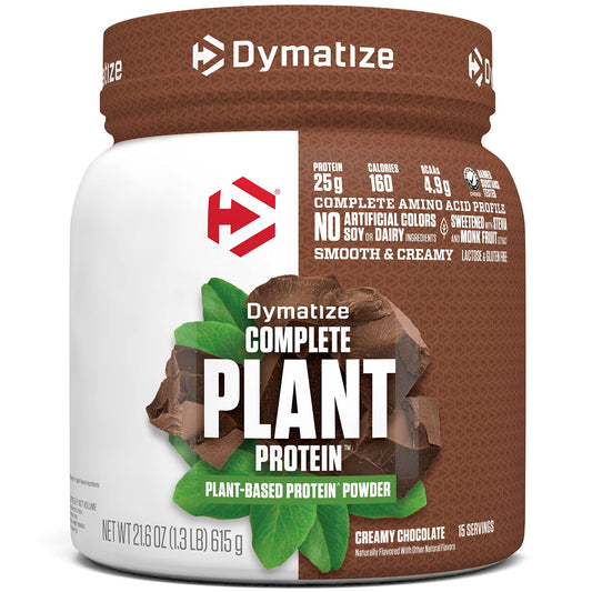 Dymatize Vegan Plant Protein, Creamy Chocolate, 25g Protein, 4.8g BCAAs, Complete - NutriGlobal