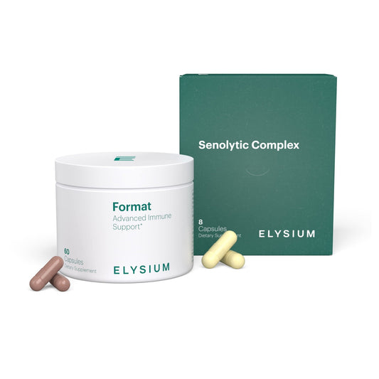 ELYSIUM Format Immune Support Supplement - Vitamin C Supplement, Immunity Support, Immune Defense, Intermittent Senolytic Complex Immune Support for Adults, Complete Immunity Supplement - 60ct - NutriGlobal