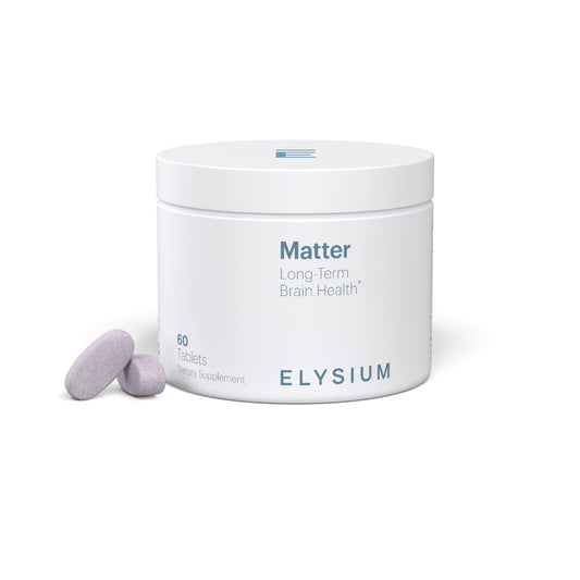 ELYSIUM Matter - 30 Servings - Brain Supplement for Memory and Focus Omega 3 Supplement + DHA - Vitamins to Support Brain Health and Memory - NutriGlobal