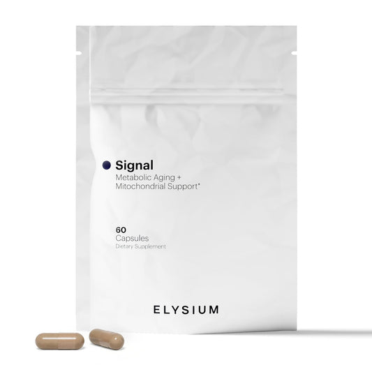ELYSIUM Signal NMN Supplement - Clinically Proven to Support NAD+ Production, Mitochondrial Function & Metabolic Health - Nicotinamide Mononucleotide and SIRT3 Activation Complex- 30 Day Supply - NutriGlobal