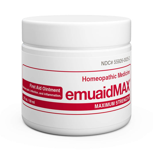 emuaid EMUAIDMAX Ointment 2oz - Eczema Cream. Maximum Strength Treatment - NutriGlobal