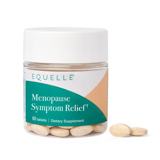 EQUELLE Multi-Symptom Perimenopause & Menopause Relief Relief from Hot Flashes, Muscle Aches & Supports More Sleep. Hormone-Free, Plant-Based S-Equol – 1 Month Supply (60 Tablets) - NutriGlobal