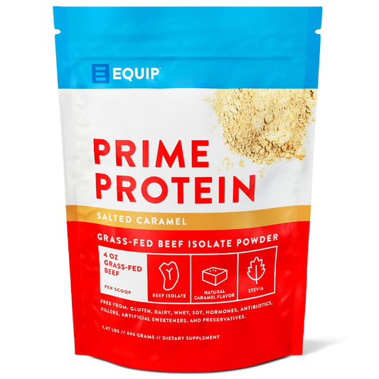 Equip Foods Prime Protein - Grass Fed Beef Protein Powder Isolate - Paleo and Keto - NutriGlobal