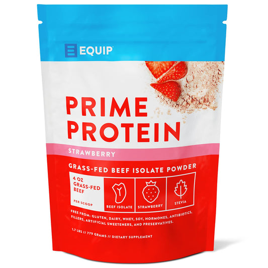 Equip Foods Prime Protein - Grass-Fed Beef Protein Powder Isolate -Paleo and Keto - NutriGlobal
