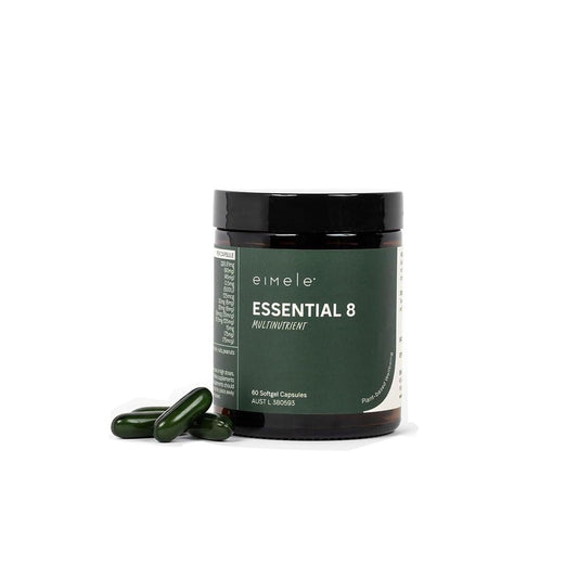 Essential 8 | Multivitamin for Energy & Immunity Support | 8 Essential Nutrients | Calcium, Vitamin B12, Omega3, Zinc, Iron, Vitamin D & More - NutriGlobal