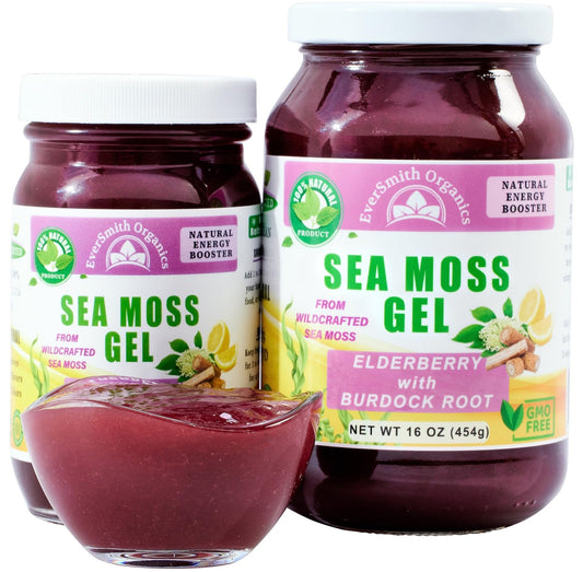 EverSmith Organics - Wildcrafted Irish Sea Moss Gel | Made in USA | Rich in Vitamins - NutriGlobal