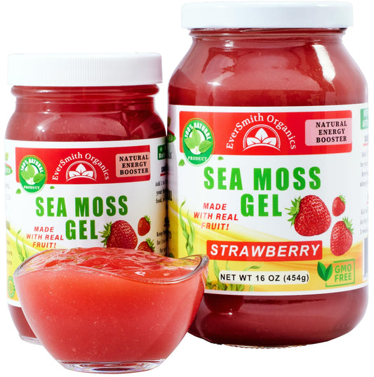 EverSmith Organics - Wildcrafted Irish Sea Moss Gel | Made in USA | Rich in Vitamins - NutriGlobal