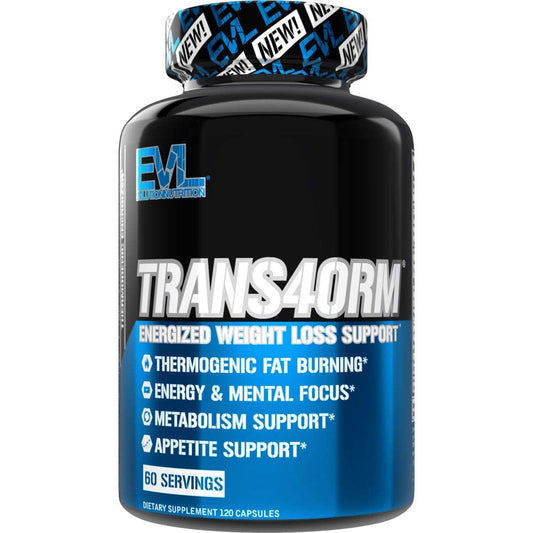 EVL Thermogenic Fat Burner Support - Fast Acting Weight Loss Energy and Appetite - NutriGlobal
