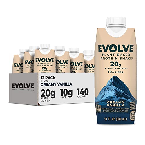 Evolve Plant Based Protein Shake, Vanilla Bean, 20g Vegan Protein, Dairy Free - NutriGlobal