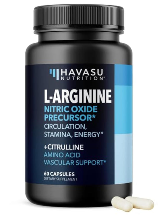 Extra Strength L Arginine - 1200mg Nitric Oxide Supplement for Muscle - NutriGlobal
