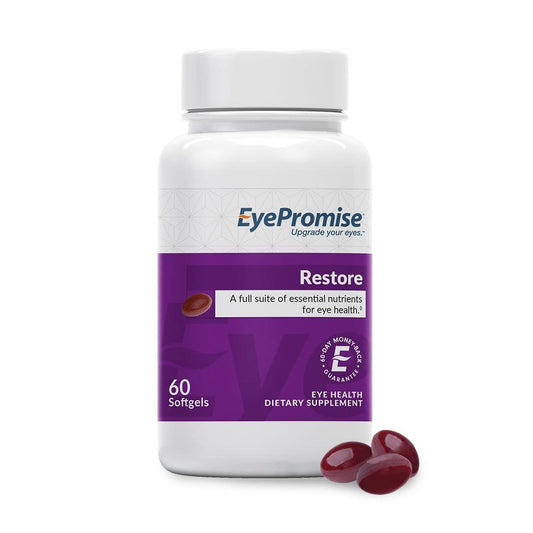 EyePromise Restore Supplement - 60 Softgel Capsules Containing Lutein - NutriGlobal
