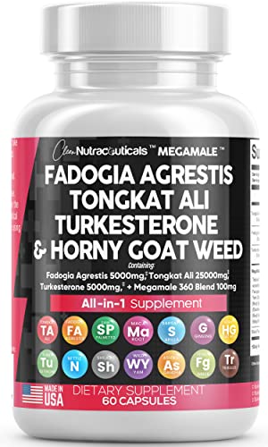 Fadogia Agrestis 5000mg Tongkat Ali 25000mg Turkesterone 5000mg - NutriGlobal