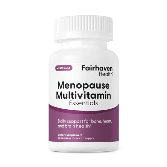 Fairhaven Health Menopause Multivitamin Essentials | Hormone Free Menopause Supplements for Women | Methylated Multivitamin for Women 50 and Over | Non-GMO | Perimenopause Supplements | 30 Capsules - NutriGlobal
