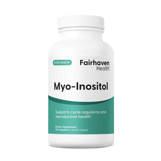 Fairhaven Health Myo-Inositol Supplement for Women and Men | Vitamin B8 2000mg | Vegan Inositol Powder Capsules | Gluten, Dairy and Soy Free | 120 Inositol Capsules - NutriGlobal