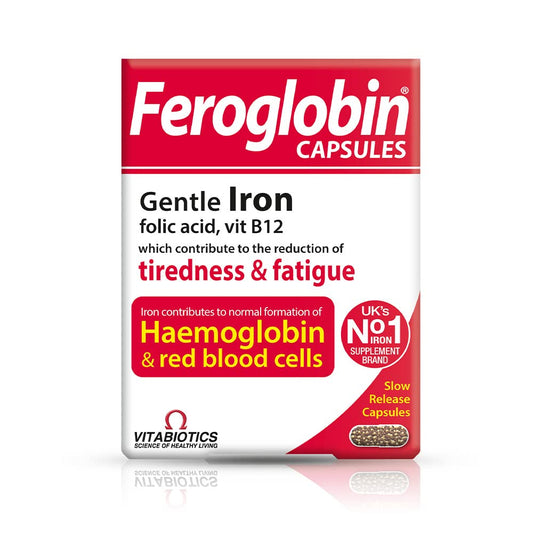 Feroglobin Iron Capsule Helps to reduce tiredness and fatigue - NutriGlobal