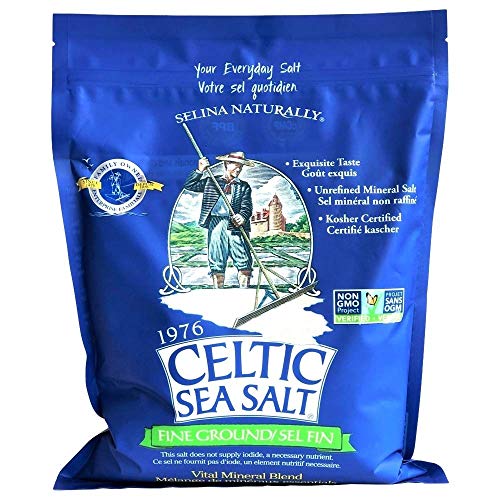 Fine Ground Classic Celtic Sea Salt – (1) 5 Pound Bag of Nutritious, Great for Cooking - NutriGlobal
