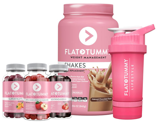 Flat Tummy Gummies Bundle with Apple Cider Vinegar Gummies, Superfruits Gummies - NutriGlobal