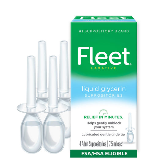 Fleet Liquid Glycerin Suppositories 4 Each - NutriGlobal