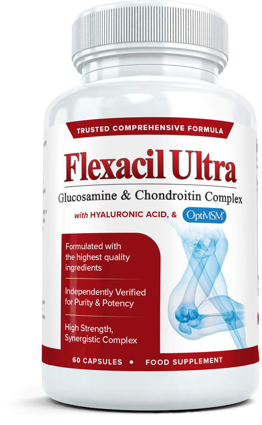 Flexacil Ultra Joint Health & Support Supplement with Glucosamine, Chondroitin - NutriGlobal