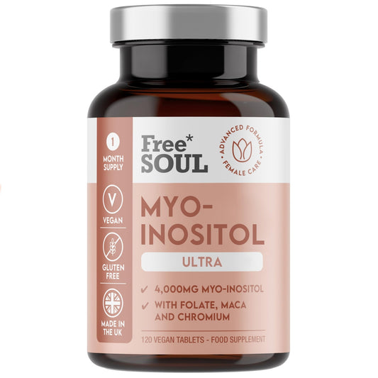 Free Soul Myo-Inositol Ultra Supplement with 4,000mg Myo-Inositol, 200ug Folate, 100ug - NutriGlobal