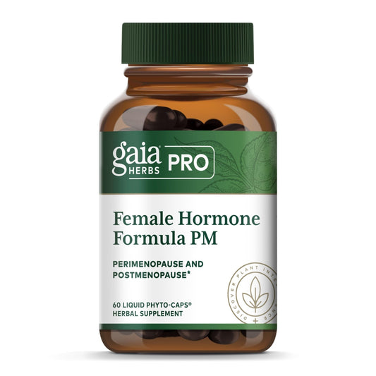 Gaia Herbs Pro Female Hormone Formula PM - Women's Health Supplement for Menopause & Sleep Support - Black Cohosh & St. John's Wort - Vegan, Soy-Free & Gluten-Free - 60 Liquid Phyto-Caps (30 Servings) - NutriGlobal