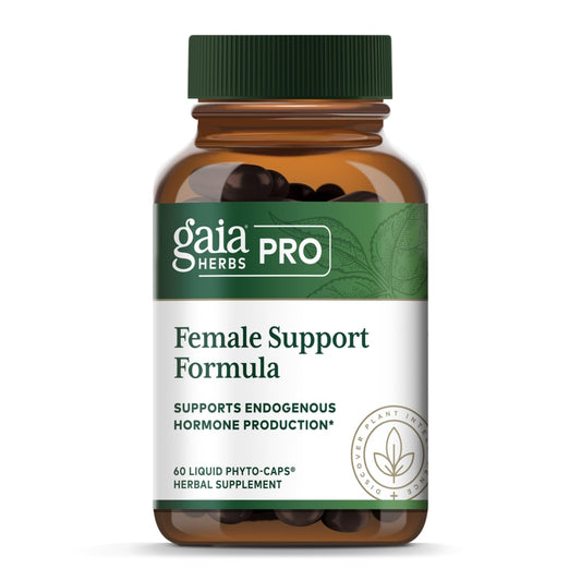 GAIA HERBS PRO Female Support Formula - Supports Healthy PMS & Menopause Fluctuations with Alfalfa Leaf, Black Cohosh Root Extract, Dandelion Root & More* - Vegan - 60 Liquid Phyto-Caps (60 Servings) - NutriGlobal
