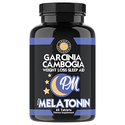 Garcinia Cambogia PM Weight Loss Sleep, All Natural Supplement w/Valerian Root & Melatonin - NutriGlobal