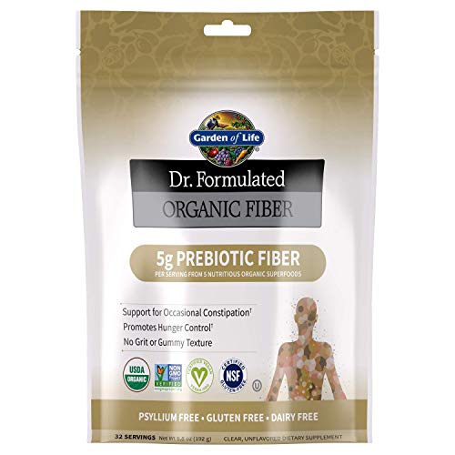Garden of Life Dr Formulated Organic Fiber Supplement Powder Unflavored, Sugar Free - NutriGlobal