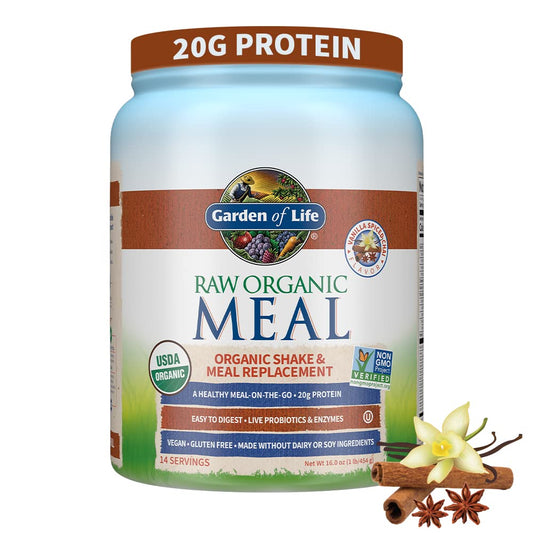 Garden of Life Meal Replacement Vanilla Chai Powder, 14 Servings - NutriGlobal