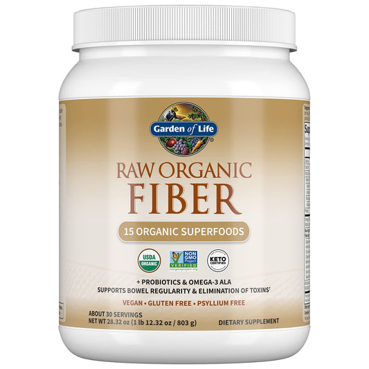 Garden Of Life Raw Organic Superfood Fiber for Constipation Relief, 1.77oz (803g) Powder - NutriGlobal