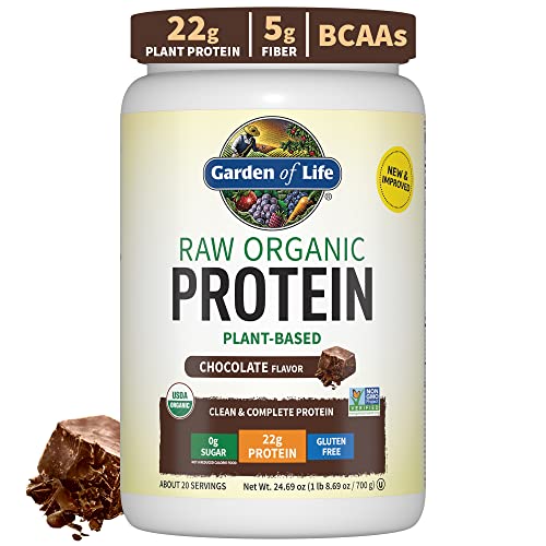 Garden of Life Vegan Protein Powder - 22g Raw Plant Protein, BCAAs, Probiotics - NutriGlobal