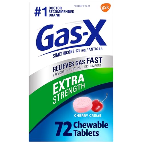 Gas-X Extra Strength Chewable Gas Relief Tablets with Simethicone 125 mg - NutriGlobal